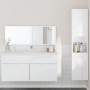 Badezimmermöbel-Set, 3-teilig, aus weißem glänzendem Sperrholz. von , Badezimmermöbel - Ref: Foro24-3308530, Preis: 145,10 €,...
