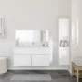 Badezimmermöbel-Set, 3-teilig, aus weißem glänzendem Sperrholz. von , Badezimmermöbel - Ref: Foro24-3308530, Preis: 140,60 €,...