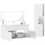 Set muebles de baño 3 piezas madera contrachapada blanco brillo by , Bathroom furniture - Ref: Foro24-3308530, Price: 145,73 ...