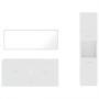 Set muebles de baño 3 piezas madera contrachapada blanco brillo by , Bathroom furniture - Ref: Foro24-3308530, Price: 145,73 ...