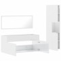Badezimmermöbel-Set, 3-teilig, aus weißem glänzendem Sperrholz. von , Badezimmermöbel - Ref: Foro24-3308530, Preis: 145,10 €,...