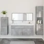 Badezimmermöbel-Set 4-teilig aus grauem Beton-Sperrholz von , Badezimmermöbel - Ref: Foro24-3308524, Preis: 178,14 €, Rabatt: %