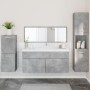 Badezimmermöbel-Set 4-teilig aus grauem Beton-Sperrholz von , Badezimmermöbel - Ref: Foro24-3308524, Preis: 180,68 €, Rabatt: %