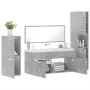 Badezimmermöbel-Set 4-teilig aus grauem Beton-Sperrholz von , Badezimmermöbel - Ref: Foro24-3308524, Preis: 178,14 €, Rabatt: %