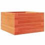 Jardinera de madera maciza de pino marrón cera 40x40x23 cm by , Pots and planters - Ref: Foro24-847180, Price: 54,63 €, Disco...