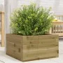 Jardinera de madera de pino impregnada 40x40x23 cm by , Pots and planters - Ref: Foro24-847182, Price: 50,49 €, Discount: %