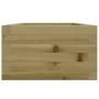 Jardinera de madera de pino impregnada 40x40x23 cm by , Pots and planters - Ref: Foro24-847182, Price: 50,49 €, Discount: %