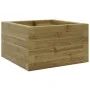 Jardinera de madera de pino impregnada 40x40x23 cm by , Pots and planters - Ref: Foro24-847182, Price: 50,49 €, Discount: %