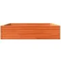 Jardinera de madera maciza de pino marrón cera 100x100x23 cm by , Pots and planters - Ref: Foro24-847210, Price: 85,05 €, Dis...