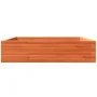 Jardinera de madera maciza de pino marrón cera 100x100x23 cm by , Pots and planters - Ref: Foro24-847210, Price: 85,05 €, Dis...
