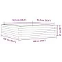 Jardinera de madera maciza de pino marrón cera 100x100x23 cm by , Pots and planters - Ref: Foro24-847210, Price: 85,05 €, Dis...