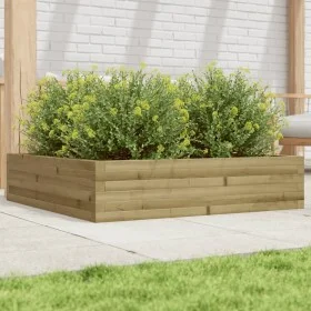 Jardinera madera de pino impregnada 100x100x23 cm by , Pots and planters - Ref: Foro24-847212, Price: 104,10 €, Discount: %