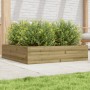 Eingelassener Kiefernholz-Pflanzkasten 100x100x23 cm von , Töpfe und Pflanzgefäße - Ref: Foro24-847212, Preis: 105,45 €, Raba...