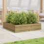 Eingelassener Kiefernholz-Pflanzkasten 100x100x23 cm von , Töpfe und Pflanzgefäße - Ref: Foro24-847212, Preis: 105,45 €, Raba...