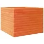 Jardinera de madera maciza de pino marrón cera 60x60x45,5 cm by , Pots and planters - Ref: Foro24-847250, Price: 99,81 €, Dis...