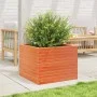 Jardinera de madera maciza de pino marrón cera 60x60x45,5 cm by , Pots and planters - Ref: Foro24-847250, Price: 99,81 €, Dis...