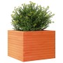 Jardinera de madera maciza de pino marrón cera 60x60x45,5 cm by , Pots and planters - Ref: Foro24-847250, Price: 112,05 €, Di...