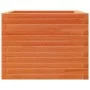 Jardinera de madera maciza de pino marrón cera 60x60x45,5 cm by , Pots and planters - Ref: Foro24-847250, Price: 99,81 €, Dis...