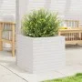 Massive Blumenkasten aus weißem Kiefernholz, 50x50x45,5 cm. von , Töpfe und Pflanzgefäße - Ref: Foro24-847244, Preis: 84,81 €...