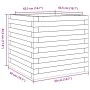 Massive Blumenkasten aus weißem Kiefernholz, 50x50x45,5 cm. von , Töpfe und Pflanzgefäße - Ref: Foro24-847244, Preis: 84,81 €...