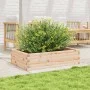 Jardinera de madera maciza de pino 90x60x23 cm de , Maceteros y jardineras - Ref: Foro24-847233, Precio: 62,39 €, Descuento: %