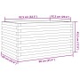 Massive Holzblumenkasten aus Kiefer 90x60x45,5 cm von , Töpfe und Pflanzgefäße - Ref: Foro24-847278, Preis: 116,66 €, Rabatt: %