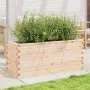 Jardinera de madera maciza de pino 110x40x45,5 cm by , Pots and planters - Ref: Foro24-847273, Price: 115,28 €, Discount: %