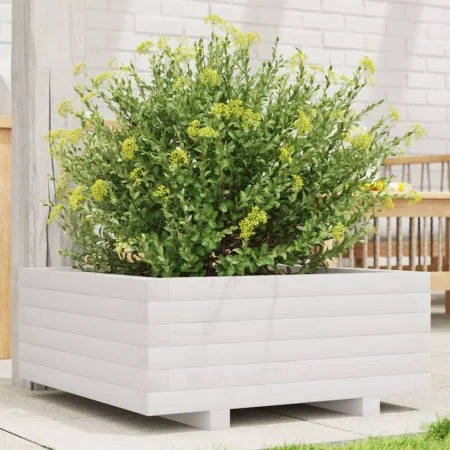 Jardinera de madera maciza de pino blanco 60x60x26,5 cm von , Töpfe und Pflanzgefäße - Ref: Foro24-847299, Preis: 74,37 €, Ra...