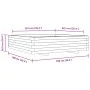Jardinera de madera de pino impregnada 100x100x26,5 cm by , Pots and planters - Ref: Foro24-847322, Price: 115,52 €, Discount: %