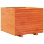Jardinera madera maciza de pino marrón cera 60x60x49,5 cm de , Maceteros y jardineras - Ref: Foro24-847360, Precio: 113,29 €,...