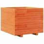 Jardinera madera maciza de pino marrón cera 60x60x49,5 cm de , Maceteros y jardineras - Ref: Foro24-847360, Precio: 113,29 €,...