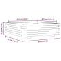 Jardinera de madera de pino impregnada 90x90x26,5 cm by , Pots and planters - Ref: Foro24-847317, Price: 103,01 €, Discount: %