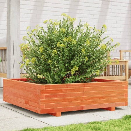 Jardinera de madera maciza de pino marrón cera 90x90x26,5 cm by , Pots and planters - Ref: Foro24-847315, Price: 115,26 €, Di...