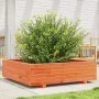 Jardinera de madera maciza de pino marrón cera 90x90x26,5 cm de , Maceteros y jardineras - Ref: Foro24-847315, Precio: 102,67...