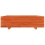 Jardinera de madera maciza de pino marrón cera 90x90x26,5 cm by , Pots and planters - Ref: Foro24-847315, Price: 115,26 €, Di...