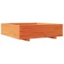 Jardinera de madera maciza de pino marrón cera 90x90x26,5 cm de , Maceteros y jardineras - Ref: Foro24-847315, Precio: 102,67...