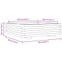 Jardinera de madera maciza de pino marrón cera 90x90x26,5 cm by , Pots and planters - Ref: Foro24-847315, Price: 115,26 €, Di...