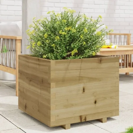 Jardinera madera de pino impregnada 60x60x49,5 cm de , Maceteros y jardineras - Ref: Foro24-847362, Precio: 113,78 €, Descuen...