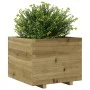 Jardinera madera de pino impregnada 60x60x49,5 cm de , Maceteros y jardineras - Ref: Foro24-847362, Precio: 113,78 €, Descuen...