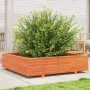 Jardinera de madera maciza de pino marrón cera 100x100x26,5 cm von , Töpfe und Pflanzgefäße - Ref: Foro24-847320, Preis: 115,...