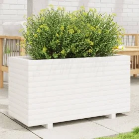 Jardinera madera maciza de pino blanco 90x40x49,5 cm von , Töpfe und Pflanzgefäße - Ref: Foro24-847374, Preis: 135,37 €, Raba...