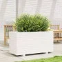 Jardinera madera maciza de pino blanco 90x40x49,5 cm by , Pots and planters - Ref: Foro24-847374, Price: 135,37 €, Discount: %