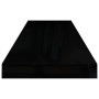 Schwebende Wandregale 4 Stück glänzend schwarz MDF 80x23,5x3,8 cm von vidaXL, Regale und Regale - Ref: Foro24-323774, Preis: ...