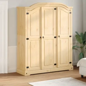 Korona-Schrank aus massivem Kiefernholz 151,5x52x186 cm von , Kleiderschränke - Ref: Foro24-4012158, Preis: 516,72 €, Rabatt: %