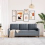 Sofá de 3 plazas terciopelo gris oscuro 180 cm