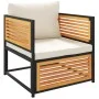 Gartensofa mit massiven Akazienholz-Kissen von , Modulare Sofas für den Außenbereich - Ref: Foro24-367648, Preis: 153,20 €, R...