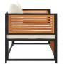 Sillón de jardín con cojines madera maciza de acacia by , Modular outdoor sofas - Ref: Foro24-367648, Price: 156,40 €, Discou...