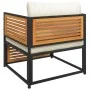 Gartensofa mit massiven Akazienholz-Kissen von , Modulare Sofas für den Außenbereich - Ref: Foro24-367648, Preis: 153,20 €, R...