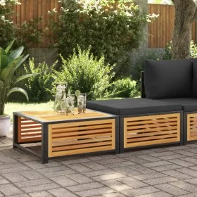 Mesa de jardín con taburete madera maciza de acacia by , Modular outdoor sofas - Ref: Foro24-367643, Price: 186,92 €, Discoun...