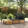 Gartentisch mit massivem Hocker aus Akazienholz. von , Modulare Sofas für den Außenbereich - Ref: Foro24-367643, Preis: 186,9...